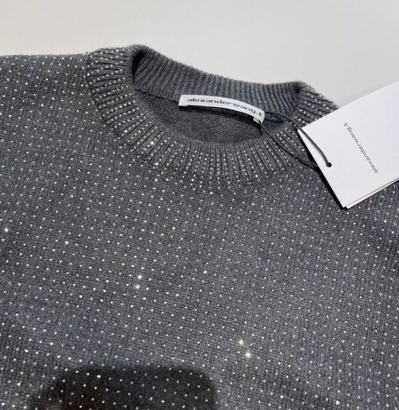 alexander wang full crystal embellished sweater - Picture 8 of 8